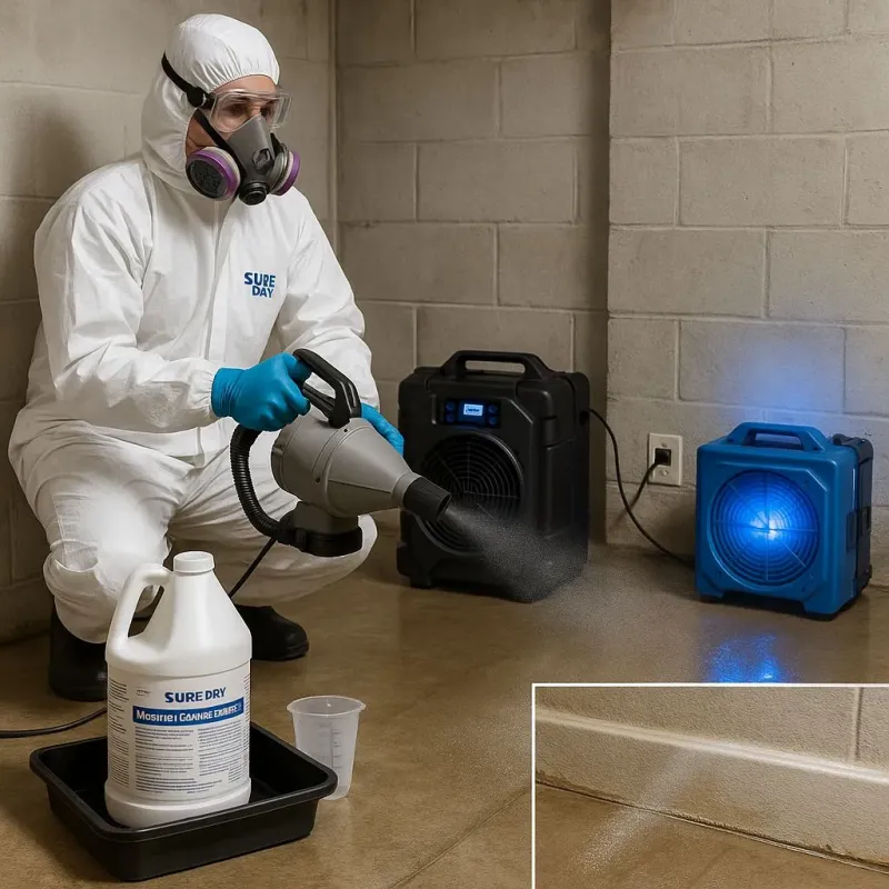 Sanitization and Odor Removal process in Lemoore Station, CA